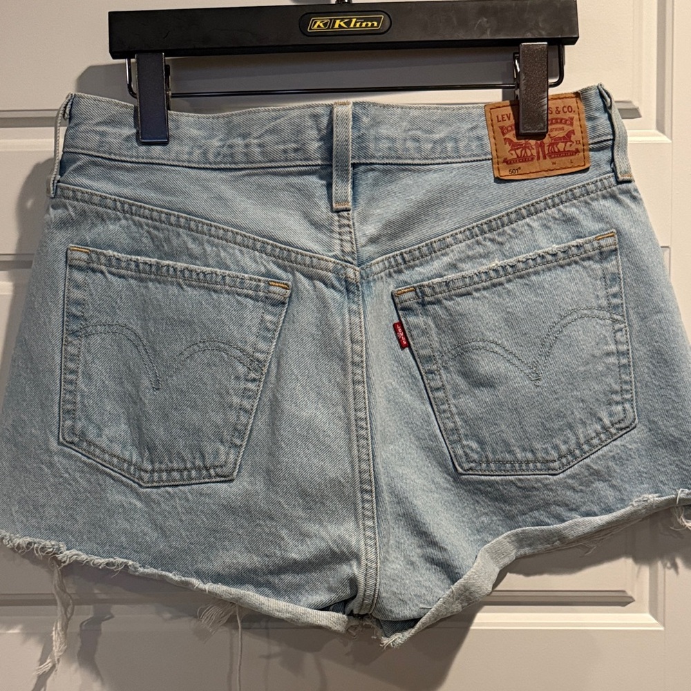 Levi's Sky Blue Jean Shorts for Women